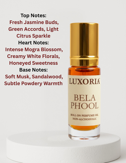 Bela Phool Attar I Mogra –Mini Roll-On Collection (4ml)